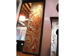 Embellished & decorative art to make a statement wall. Hand Made Decorative Metallic Copper Damask Design Mural By Visionary Mural Co By Visionary Mural Co Custommade Com