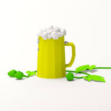 Cartoon Low Poly Beer Mug 3d Model Ad Poly Cartoon Beer Model Mugs Low Poly Beer
