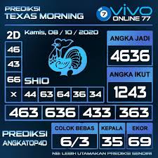 Prediksi Angka Top 4d Togel Texas Morning 08 Oktober 2020 Sydney Texas November