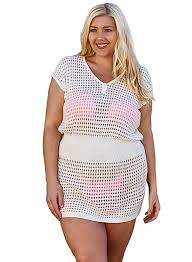 Black Bathing Suit Cover Up Plus Size Getaway Premium Plus Size Bathing Suit Cover Up Beach Bikini Coverup Crochet Dress For Women Cream At Ama In 2020 Plus Size Swimwear Bikini Cover Up Womens Dresses