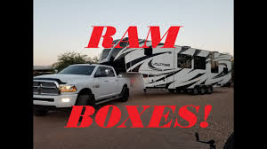 5th wheel hitch in rambox. Towing A 5th Wheel With Ram Boxes Update Video Youtube