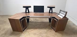 Wood Desks Are The Best Desks Music Studio Room Home Studio Desk Studio Desk