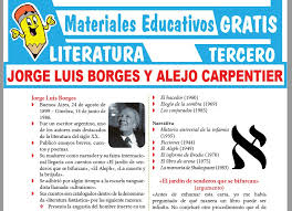 Elejandría es un portal web para descargar libros gratis y de forma legal. Jorge Luis Borges Y Alejo Carpentier Para Tercer Grado De Secundaria