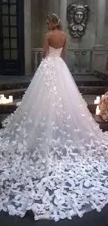 Sweetheart Strapless Ball Gown Butterfly Applique With Train Wedding Dresses Ab1545 Wedding Dress Train Wedding Dresses Wedding Dress Outfit