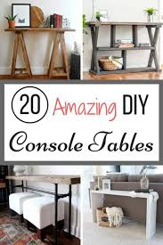 Console table with drawer and 2 open shelves narrow sofa side table for entryway. 20 Amazing Diy Console Tables The Handyman S Daughter