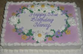 Birthday Sheet Cake Ideas For Women Lavender W Daisies Birthday Sheet Cakes