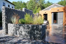 Gartenzaun aus steinen und glass* : Triooo Gabionen Fur Das Besondere In 10 15 Und 23cm Tiefe
