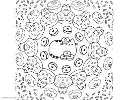 Because of the round shape, donuts can be easily made into animals and other characters. Pusheen Donut Coloring Page Novocom Top