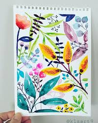 Kla Art On Instagram Working On Spring Florals For The Shop Whatsonmydesk Watercolor Watercolorpai Botanical Art Spring Floral Original Art