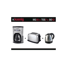 Koenig Pack Cafetiere Mg15 Bouilloirebo12 Grille Pain Tos7 Pack Cafeti Re Bouilloire Grille Pain Achat Cafetiere Grosbill