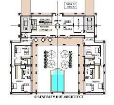 New House Plans With Pool In The Middle 37 Ideas Pool House Plans U Shaped House Plans Single Storey House Plans