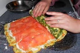 From breakfast to brunch and lunch to dinner, smoked salmon does it all. Salmon Spinach Breakfast Roll Breakfast Brunch Breakfast Brunch Recipes Smoked Salmon Recipes