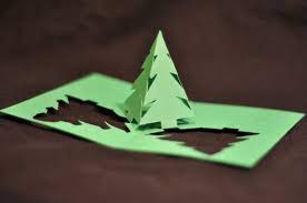 You can alter the buildings and the tree design as you like, as long as you keep them approximately the same sizes. Simple Pyramid Christmas Tree Pop Up Card Template Facebook