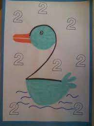 Cijfer 2 Kindergarden Art Kindergarten Art Crafts Homeschool Art Lesson