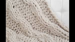 The texture of the cable blanket ensures that you feel comfortable in winter and feel the warmth and before you decide on the knitted blanket you need to consider some factors that will give you the. How To Hand Knit A Cable Knit Chenille Blanket Youtube