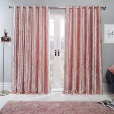 Shop wayfair for all the best pink velvet curtains & drapes. Sienna Home Crushed Velvet Eyelet Curtains Blush