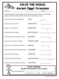 Free Solve The Riddle Ancient Egypt Scrambles Ancient Egypt Lessons Ancient Egypt Unit Study Egypt Lessons