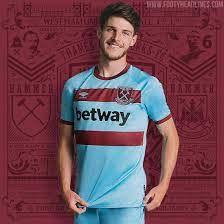 West ham united home shirt umbro childrens official football jersey 2016 17. West Ham United 20 21 Auswartstrikot Veroffentlicht 125 Jubilaum Nur Fussball