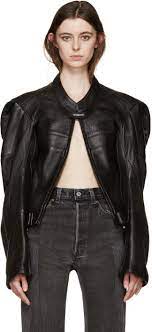 Vetements Black Leather Moto Jacket Black Leather Moto Jacket Clothes Design Vetements Clothing