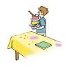 You can also allow the table to air dry. 1