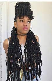 Pretty Black Girl With Curly Dreads Hair Styles Dread Hairstyles Locs Hairstyles