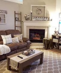 35 Stunning Rustic Farmhouse Living Room Decor Ideas Brown Couch Living Room Brown Couch Decor Living Room Remodel