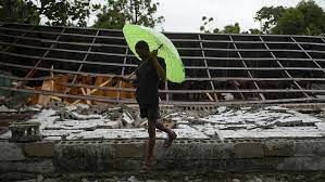 Según el reporte de las 11:00 p.m., el centro de la tormenta tropical grace. Zur6mao0bveymm