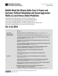 Check spelling or type a new query. Pdf Beliefs About The Strauss Kahn Case In France And Germany Political Orientation And Sexual Aggression Myths As Local Versus Global Predictors