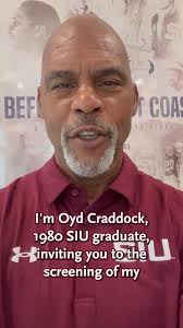 We are one day away from '80 graduate & Saluki Hall of Famer Oyd Craddock's  documentary film screening at Morris Library! Oyd invites all SIU alumni,  students, and friends to join him., Come enjoy ...