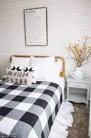 Farmhouse Black And White Buffalo Check By Littlebitseverything Halloween Bedroom Decor Bedroom Decor Home Decor