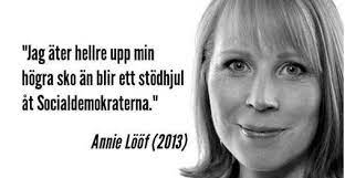 She has been a member of the riksdag, representing her for faster navigation, this iframe is preloading the wikiwand page for annie lööf. Sand Annie Loof Din Hogra Sko Beitrage Facebook