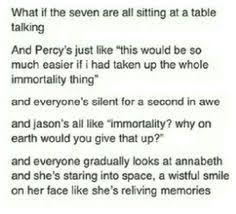 Awwww Percy S So Sweet I Love Him Percy Jackson Head Canon Percy Jackson Percy Jackson Funny