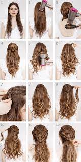 Tiefer seitenscheitel, glatter ansatz und wunderschöne große locken : 1001 Inspirierende Ideen Fur Einfache Frisuren Fur Den Alltag Flechtfrisuren Geflochtene Frisuren Locken Frisuren