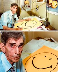 🙂O homem por trás do icônico logotipo do rosto sorridente, que hoje vale  milhões, recebeu apenas $45 pelo design original. Quando Harvey Ross Ball  foi contratado por uma companhia de seguros em