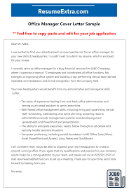Free Office Manager Cover Letter Sample Cover Letter Example Cover Letter Sample Letter Sample