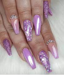 Nailsbyemmak Lavender Nails Purple Acrylic Nails Purple Nail Designs