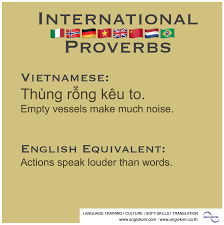 Language For Life Actions Speak Louder Than Words Proverbs Words
