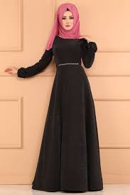 Modaselvim Elbise Tas Kemerli Elbise 544 L263 Siyah Kiyafet Elbise Giyim