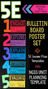 5e Science Bulletin Board Poster Kit And Lesson Plan Template Lesson Plan Templates Lesson How To Plan