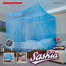 Gambar tempat tidur tiang kelambu minimalis modern. Jual Kelambu Tidur Modern Hamosena Saskia Kab Bandung Hamosena Merch Tokopedia