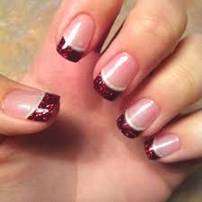 Christmas French Manicure Christmas Nails Diy Christmas Nail Art Easy Christmas Nails Easy