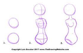 How to draw princess aurora from sleeping beauty: Cartoon Body Formulas The Drawing Website