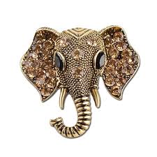 Vintage Diamond Encrusted Artistic Elephant Brooch Women S Brooches Fashion Jewelry Walmart Jewelry