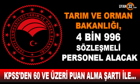Tarım bakanlığı 2020 personel alımı ne zaman? Tarim Ve Orman Bakanligi 4 Bin 996 Sozlesmeli Personel Alimi Yapacak Uyan 32
