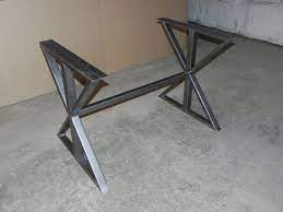 Metal table legs for custom furniture project. Pin On Metal Work