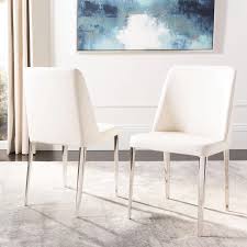 Corrigan Studio Chromium Upholstered Side Chair In Gray Wayfair In 2020 Upholstered Side Chair White Dining Chairs Side Chairs