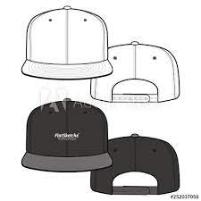 Snapback Cap Fashion Flat Vector Mockup Design Buy This Stock Vector And Explore Similar Vectors At Adobe Stoc Snapback Cap Fashion Fashion Flat Snapback Cap