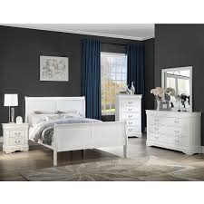 Product title nexera 2 piece queen size bedroom set, white and tru. Louis Philip White Bedroom Set