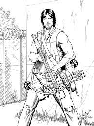 Add interesting content and earn coins. Black And White Darryl Dixon Of The Walking Dead In Brendon And Brian Fraim S Commission Examples Comic Art Gallery Room
