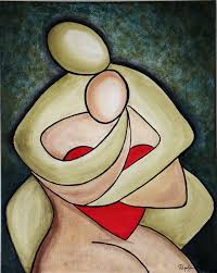 A Couple With A Heart Contemporary Art Figurative Art Acrylic Wall Art Home Decor Handmade Rupali Swain By R Art Heart Painting Beautiful Art Paintings